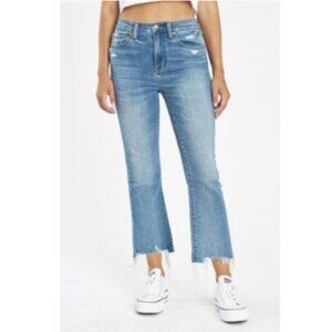 Daze Denim Shy Girl Crop Flare Jeans, Size 25